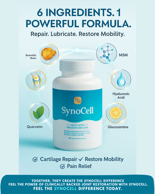 6 Powerful Ingredients in SynoCell That Rebuild Cartilage and Lubricate Joints