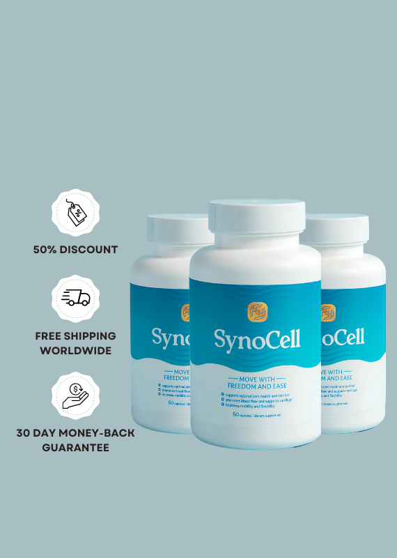 natural pain relief, 3 Bottle SynoCell Supplement
